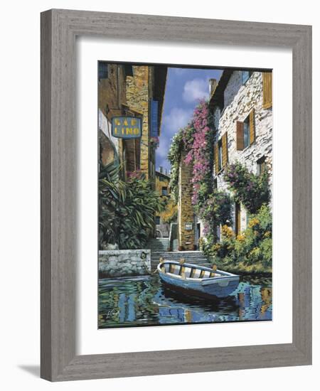 Pathway to the Shops-Guido Borelli-Framed Art Print