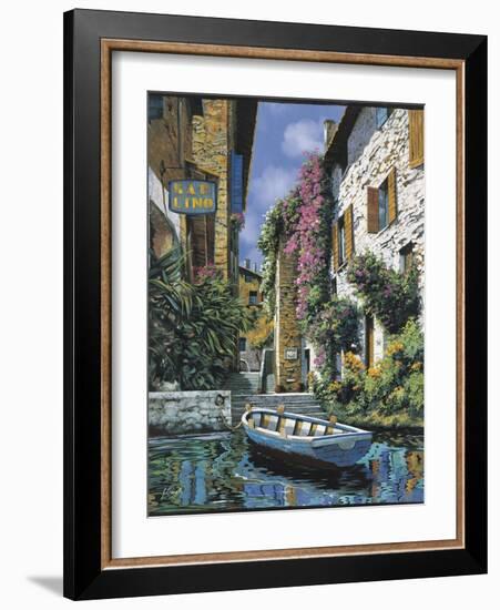 Pathway to the Shops-Guido Borelli-Framed Art Print