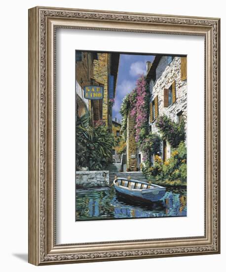 Pathway to the Shops-Guido Borelli-Framed Art Print