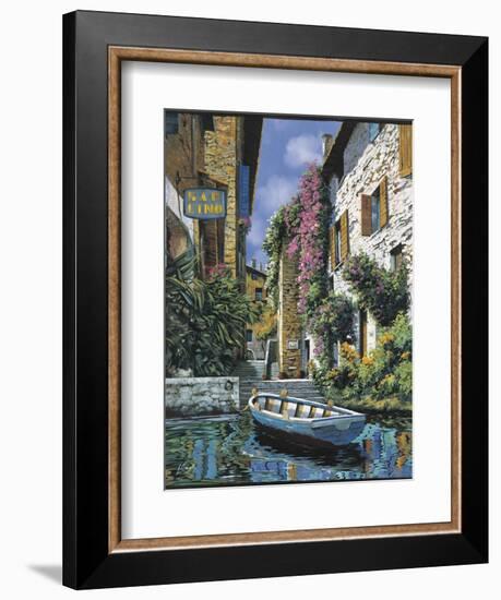 Pathway to the Shops-Guido Borelli-Framed Art Print