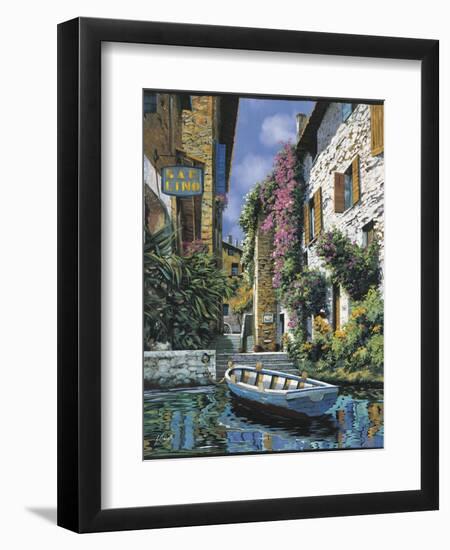 Pathway to the Shops-Guido Borelli-Framed Art Print