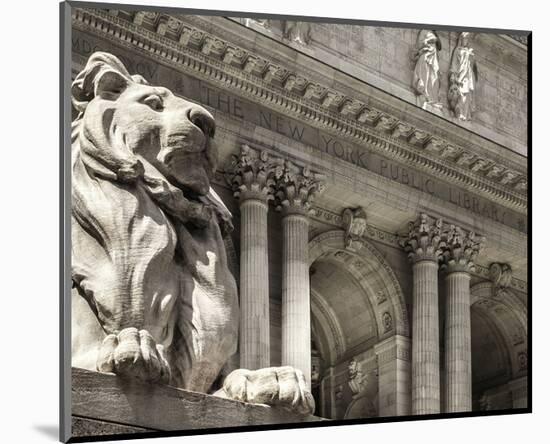 Patience Guarding the Library-null-Mounted Art Print