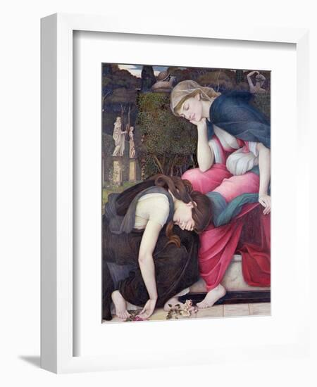 Patience on a Monument Smiling at Grief, Exh. 1884-John Roddam Spencer Stanhope-Framed Giclee Print