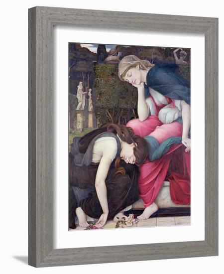 Patience on a Monument Smiling at Grief, Exh. 1884-John Roddam Spencer Stanhope-Framed Giclee Print