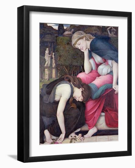 Patience on a Monument Smiling at Grief, Exh. 1884-John Roddam Spencer Stanhope-Framed Giclee Print