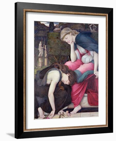 Patience on a Monument Smiling at Grief, Exh. 1884-John Roddam Spencer Stanhope-Framed Giclee Print