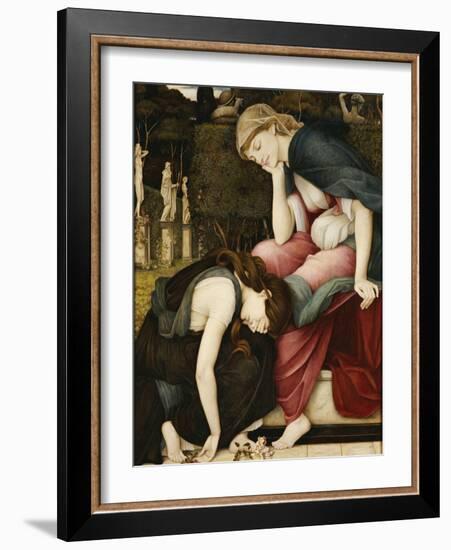 Patience on a Monument Smiling at Grief-John Roddam Spencer Stanhope-Framed Giclee Print