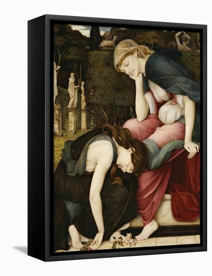 Patience on a Monument Smiling at Grief-John Roddam Spencer Stanhope-Framed Premier Image Canvas