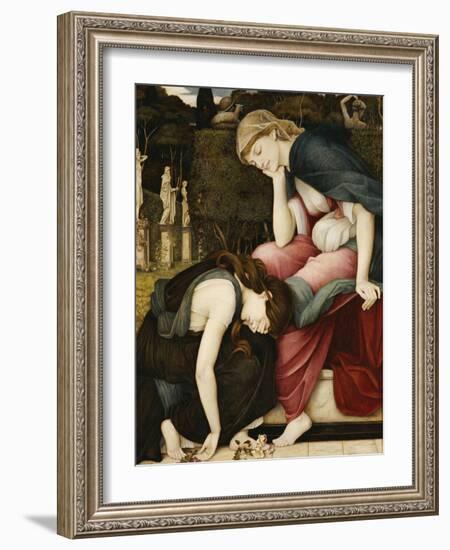 Patience on a Monument Smiling at Grief-John Roddam Spencer Stanhope-Framed Giclee Print