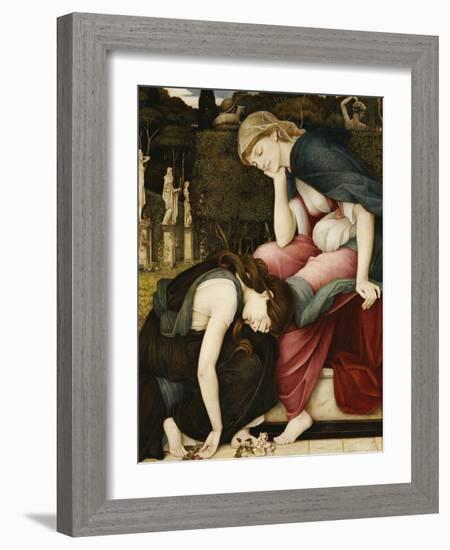 Patience on a Monument Smiling at Grief-John Roddam Spencer Stanhope-Framed Giclee Print