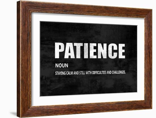 Patience on Black-Jamie MacDowell-Framed Art Print