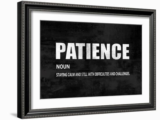 Patience on Black-Jamie MacDowell-Framed Art Print