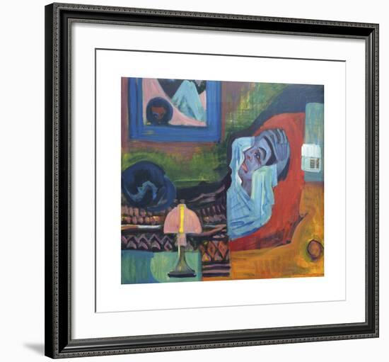 Patient in the Night - The Patient-Ernst Ludwig Kirchner-Framed Premium Giclee Print