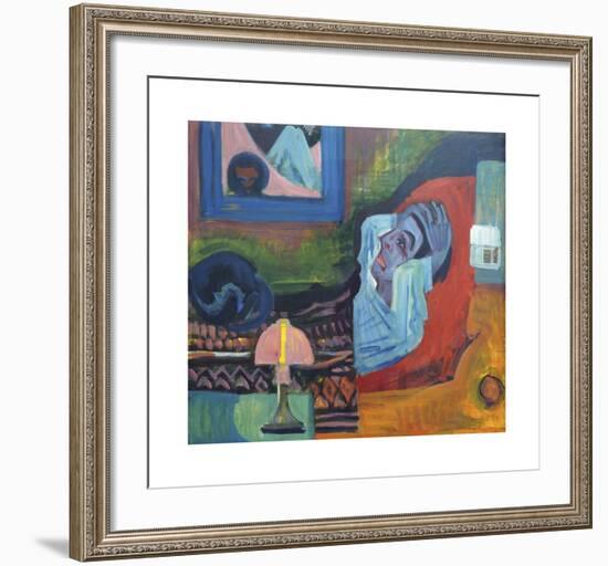 Patient in the Night - The Patient-Ernst Ludwig Kirchner-Framed Premium Giclee Print