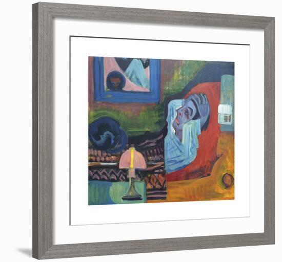 Patient in the Night - The Patient-Ernst Ludwig Kirchner-Framed Premium Giclee Print