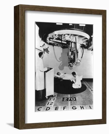 Patient Undergoing Radiotherapy-null-Framed Giclee Print