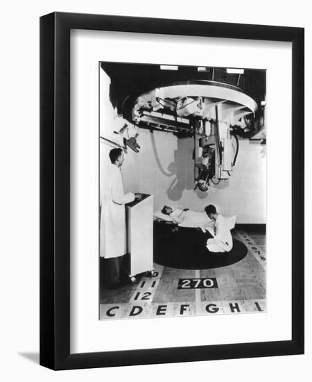 Patient Undergoing Radiotherapy-null-Framed Giclee Print