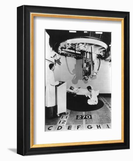 Patient Undergoing Radiotherapy-null-Framed Giclee Print