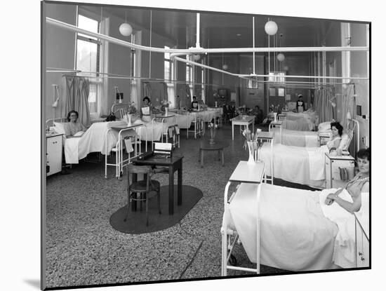 Patients on a Womens Surgical Ward, Montague Hospital, Mexborough, South Yorkshire, 1968-Michael Walters-Mounted Photographic Print