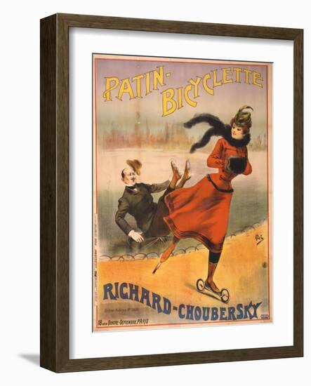 Patin-bicyclette - Richard-Choubersky, 1890-Pal-Framed Giclee Print