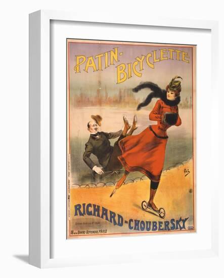 Patin-bicyclette - Richard-Choubersky, 1890-Pal-Framed Giclee Print