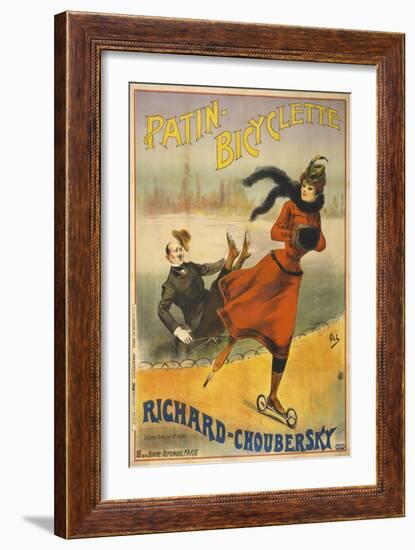 Patin-Bicyclette - Richard-Choubersky-null-Framed Giclee Print