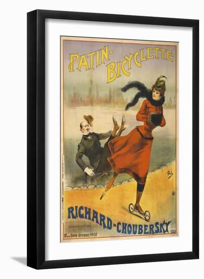 Patin-Bicyclette - Richard-Choubersky-null-Framed Giclee Print