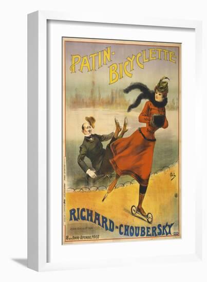 Patin-Bicyclette - Richard-Choubersky-null-Framed Giclee Print
