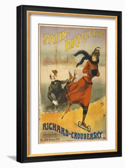 Patin-Bicyclette - Richard-Choubersky-null-Framed Giclee Print