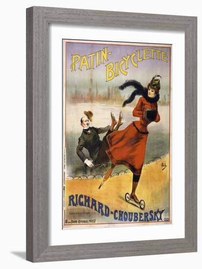 Patin Bicyclette-null-Framed Giclee Print