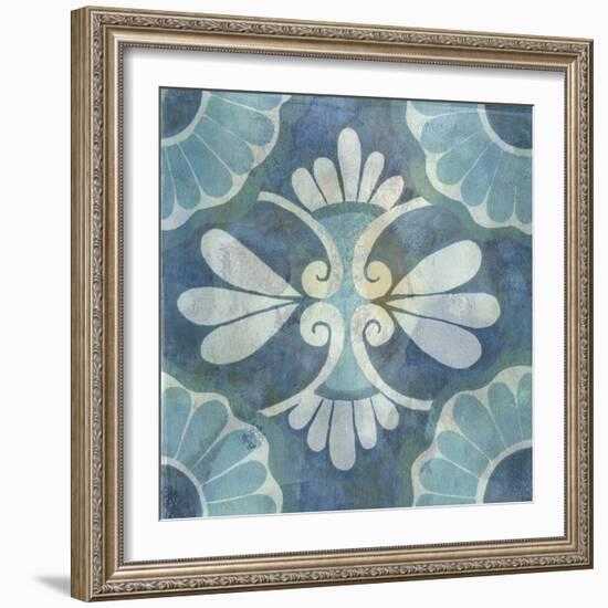 Patinaed Tile II-Naomi McCavitt-Framed Art Print