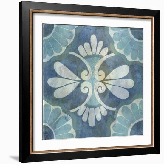 Patinaed Tile II-Naomi McCavitt-Framed Art Print