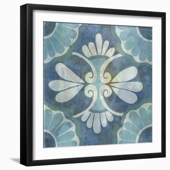 Patinaed Tile II-Naomi McCavitt-Framed Art Print