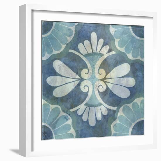 Patinaed Tile II-Naomi McCavitt-Framed Art Print