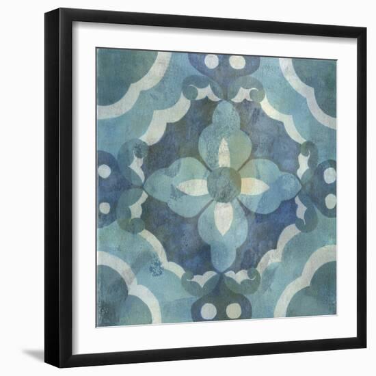 Patinaed Tile III-Naomi McCavitt-Framed Art Print