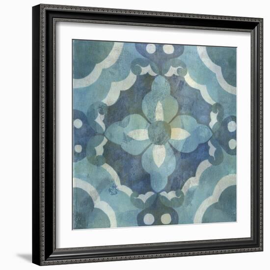 Patinaed Tile III-Naomi McCavitt-Framed Art Print