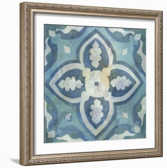 Patinaed Tile IV-Naomi McCavitt-Framed Giclee Print