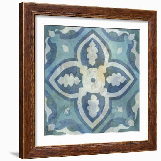 Patinaed Tile IV-Naomi McCavitt-Framed Giclee Print