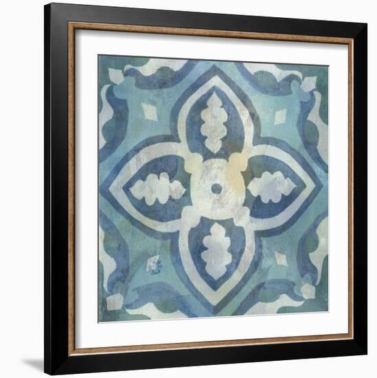 Patinaed Tile IV-Naomi McCavitt-Framed Giclee Print