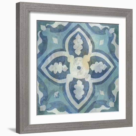 Patinaed Tile IV-Naomi McCavitt-Framed Giclee Print