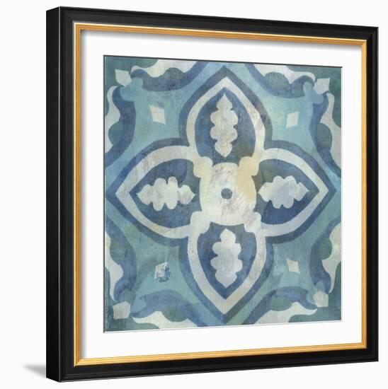 Patinaed Tile IV-Naomi McCavitt-Framed Giclee Print