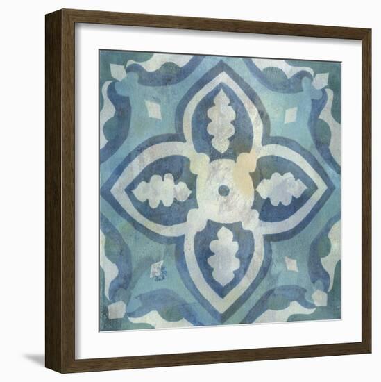 Patinaed Tile IV-Naomi McCavitt-Framed Giclee Print