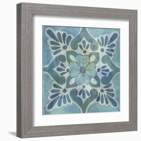 Patinaed Tile VI-Naomi McCavitt-Framed Art Print