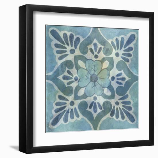 Patinaed Tile VI-Naomi McCavitt-Framed Art Print