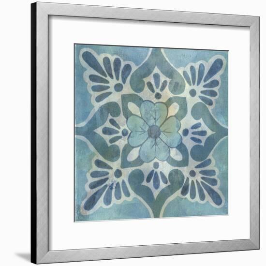 Patinaed Tile VI-Naomi McCavitt-Framed Art Print