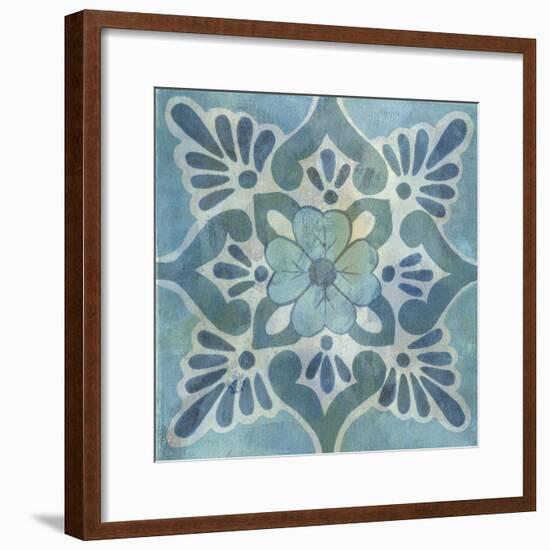 Patinaed Tile VI-Naomi McCavitt-Framed Art Print