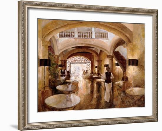 Patio Cappucino-Noemi Martin-Framed Giclee Print