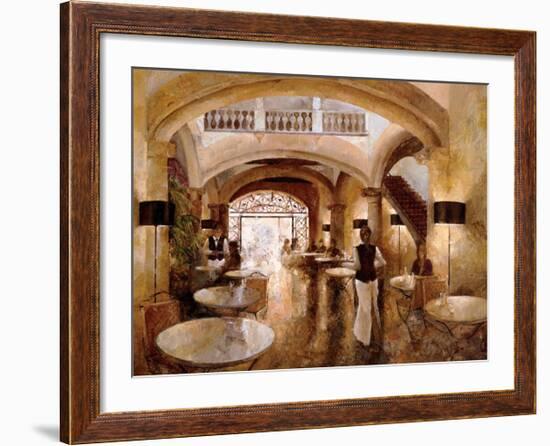 Patio Cappucino-Noemi Martin-Framed Giclee Print