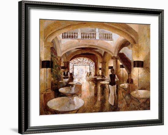 Patio Cappucino-Noemi Martin-Framed Giclee Print