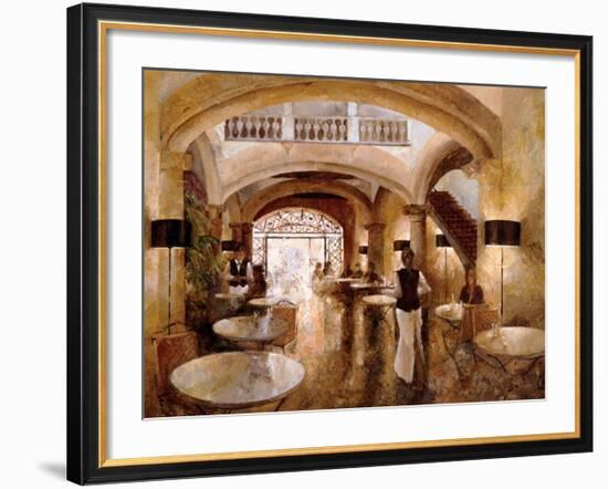 Patio Cappucino-Noemi Martin-Framed Giclee Print